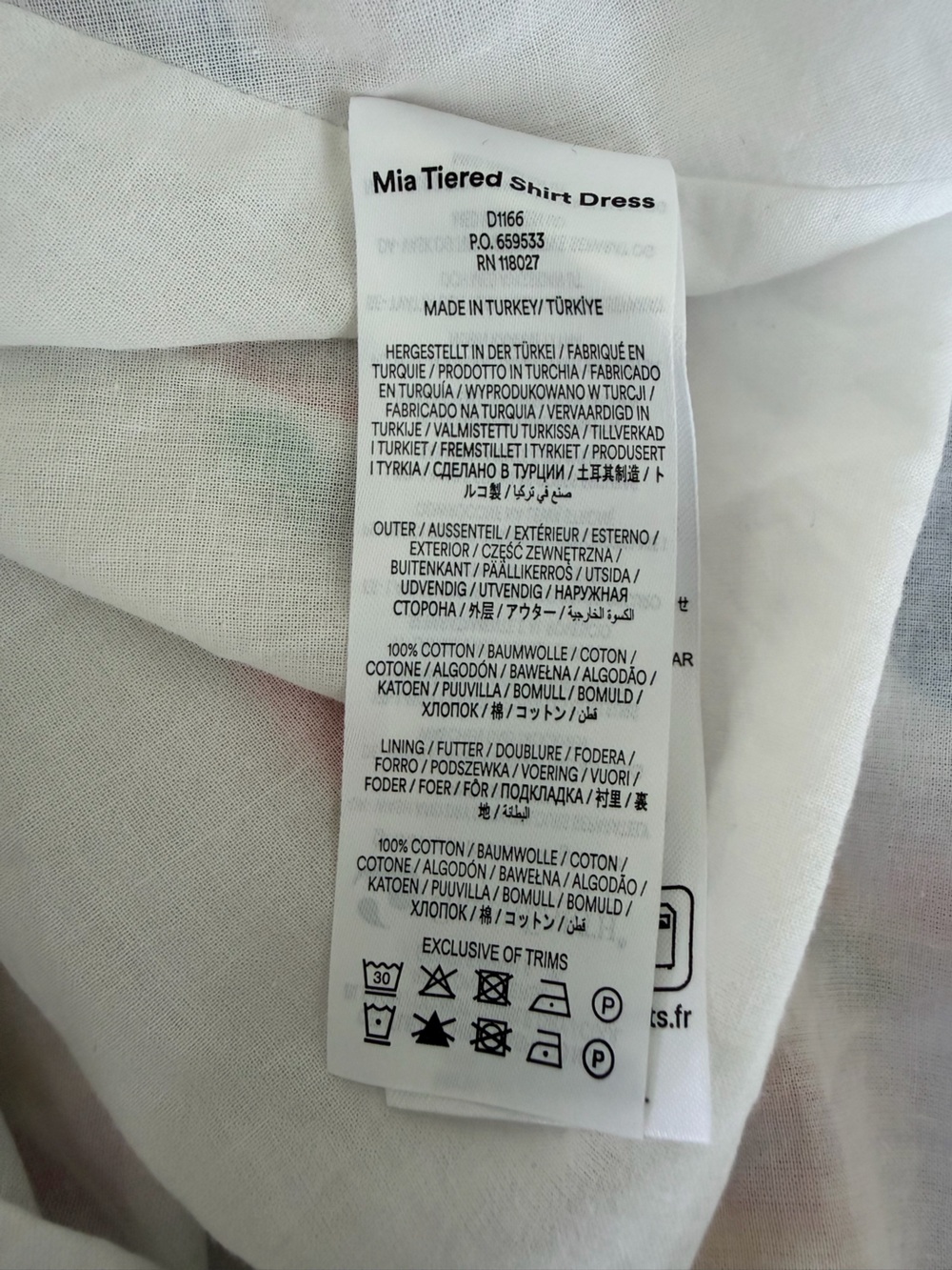 Boden Mia Tiered Midi Shirt Dress Colorful US 6R - Picture 8 of 10